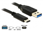 USB-C kaabel C - A 1.0m, USB 3.1 10Gbps, must