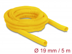 Kaablir&uuml;&uuml;s 19mm, kollane, 5.0m, punutud, isesulguv, kuumakindel