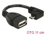 &Uuml;leminek USB 2.0 Micro B (M) - USB 2.0 A (F) 0.11m OTG