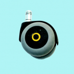 CASTOR conductive rubber diam.100 - Bolt hole mount 12mm