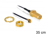 &Uuml;leminek antennile SMA - MHF I, 1.37, 35cm, 10mm keermega