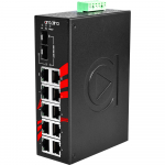 Switch: 8 x 10/100BaseT(X), 2 x 10/100/1000BaseT(X), 2 x SFP, -40 kuni 80&deg;C, mittemanageeritav, DIN