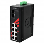 Switch: 8 x 10/100/1000BaseT(X) PoE+, 2 x SFP+, -40 kuni 60&deg;C, mittemanageeritav, DIN, 48-55VDC
