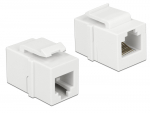 Keystone moodul: RJ12 F / F (RJ11 pistiku jaoks) valge