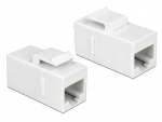 J&auml;tkupesa RJ45 Cat6 varjestamata keystone valge