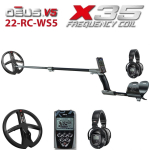MetallidetektorXP DEUS X35 22-RC-WS5 ENG _ RUS, juhtpult, juhtmeta k&otilde;rvaklapid WS5