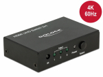 HDMI switch, 3 sisse/ 1 v&auml;lja, puldiga, 4K 3840x2160@60Hz, must