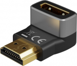 Adapter HDMI (M) - (F), 270&deg; nurgaga alla, 8K 7680x4320@60Hz, Goobay plus