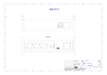 Toitepaneel Desk 1, 3 x CEE7/3, 2 x USB-A, 324x74x93mm, must/hall