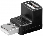 Adapter USB 2.0 A (F) - A (M), 90 kraadise nurgaga