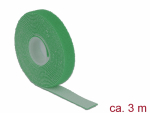 Takjapael rullis 13mm x 3.0m HOOK and LOOP, roheline