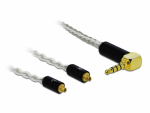 &Uuml;leminek 3.5mm 4pin (M) - 2 x MMCX (F) 1.25m