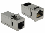 J&auml;tkupesa RJ45 Cat6 varjestatud 90&deg; pesaga keystone