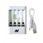 Minelab VANQUISH laadija 4xAA, USB kaabel