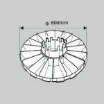CAROUSEL - Complete Bins Plate dia.600 ESD black