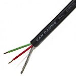 Mikrofonikaabel Van Damme, must, 2x0.22 mm&sup2; CSA, varjestatud, ⌀4.85mm