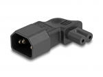 Toite&uuml;leminek C14 - C7, 2.5A IEC 60320 nurgaga must