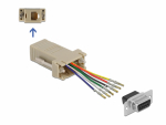 &Uuml;leminek D-Sub 9pin (F) - RJ12 (F) &uuml;hendamiskomplekt, hall