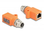 Adapter M12 (F) - RJ45 (F) A-code 8 pin
