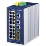 Switch: 16 x 10/100/1000Mbps PoE+, 2 x 10/100/1000Mbps, 2 x SFP 1G/2.5G, 1 x RJ-45 console, Layer 3