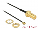 &Uuml;leminek antennile RP-SMA - MHF I, 1.13, 11.5cm, 10mm keermega