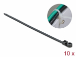 Kaablisidemed aasaga 400 x 7.6mm, mustad (10tk)