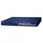 Switch: 16 x 10/100Mbps PoE+, 2 x 10/100/1000T / SFP Combo, 240W PoE Budget, Layer 2
