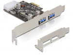 USB 3.0 laienduskaart : PCIe x1, 2xUSB 3.0 A, NEC kiibistik (Standard + Low Profile)