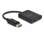 Displayport splitter 1 sisse/ 2 DisplayPort v&auml;lja, 4K, 3840x2160@60Hz, MST