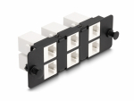 Paneel RJ45 Cat6a keystone adapteritega 111x35x33mm