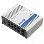 Switch: 8 x 10/100/1000BaseT(X) PoE+, 2 x SFP, -40 kuni 75&deg;C