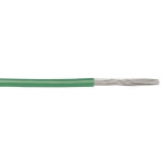Montaažijuhe 0,09mm&sup2;, roheline AWG28 PTFE 600V h&otilde;betatud vask -60&deg;C&hellip;200&deg;C UL1213 305m