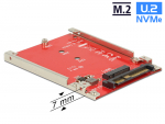 Konverter U.2 SFF-8639 - M.2 NVMe Key M - 7 mm