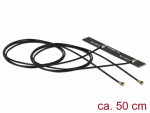 WLAN Antenn 3-5 dBi 2xMHF 4L pistik, ac/a/h/b/g/n 2.4/5GHz, 2x 500mm PCB internal, isekleepuv