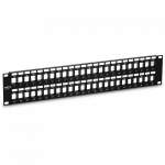 Paneel RJ45 Cat5e/Cat6/Cat6a 48 port 2U must t&uuml;hi varjestamata