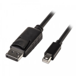 DisplayPort - Mini DisplayPort kaabel 2.0m, must, 2160p60Hz