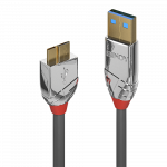 USB 3.0 kaabel A - Micro B 0.5m, CROMO