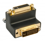 Adapter DVI-I (M) - DVI-I (F), nurgaga