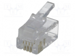 Modularpistik RJ9 Cat3 4/4kontaktiga -telefonitorule