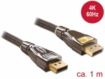 DisplayPort kaabel 1.0m, Ultra HD 4K@60Hz, DP 1.2, premium
