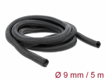 Kaablir&uuml;&uuml;s 9mm, must, 5.0m pol&uuml;ester, sukk, isesulguv