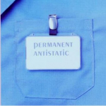 ESD SOFT BADGE-HOLDER, with clip, horizontal 100x60mm / top opening