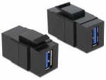 Keystone moodul: USB 3.0 A F / F, must