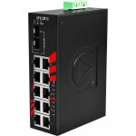 Switch: 8 x 10/100/1000BaseT(X) PoE+, 2 x 10/100/1000BaseT(x) / 2 x SFP, -40 kuni 80&deg;C, mittemanageeritav, DIN, 48-55VDC