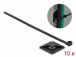 Kaablisidemed fiksaatoriga 250 x 7.2mm, mustad (10tk)