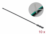 Kaablisidemed helmestega 210 x 4.5mm, mustad, taaskasutatavad (10tk)