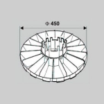 CAROUSEL - Complete Bins Plate dia.450 ESD black