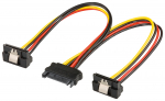 SATA Y-kaabel SATA pesa > 2 x SATA pistik, nurgaga 0.2m