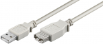 USB 2.0 pikenduskaabel A - A 5.0m, hall