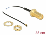 &Uuml;leminek antennile RP-SMA - MHF 4, 0.81, 35cm, 10mm keermega